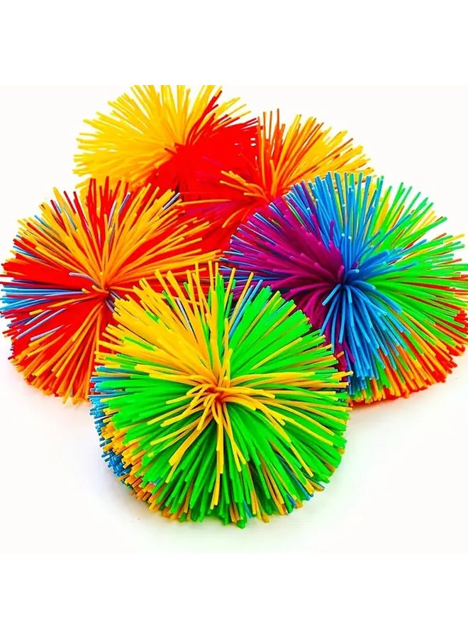 2 Pack Colorful Elastic Sensory Balls Durable Rubber For Hand Eye Coordination - Image 2