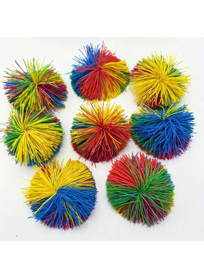 2 Pack Colorful Elastic Sensory Balls Durable Rubber For Hand Eye Coordination - Image 4