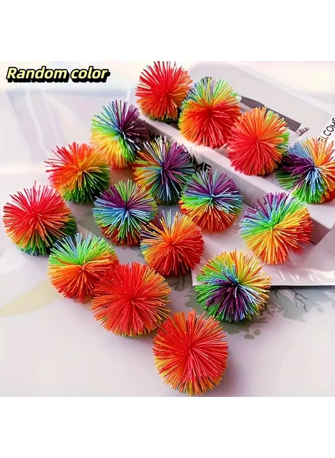 2 Pack Colorful Elastic Sensory Balls Durable Rubber For Hand Eye Coordination - Image 5
