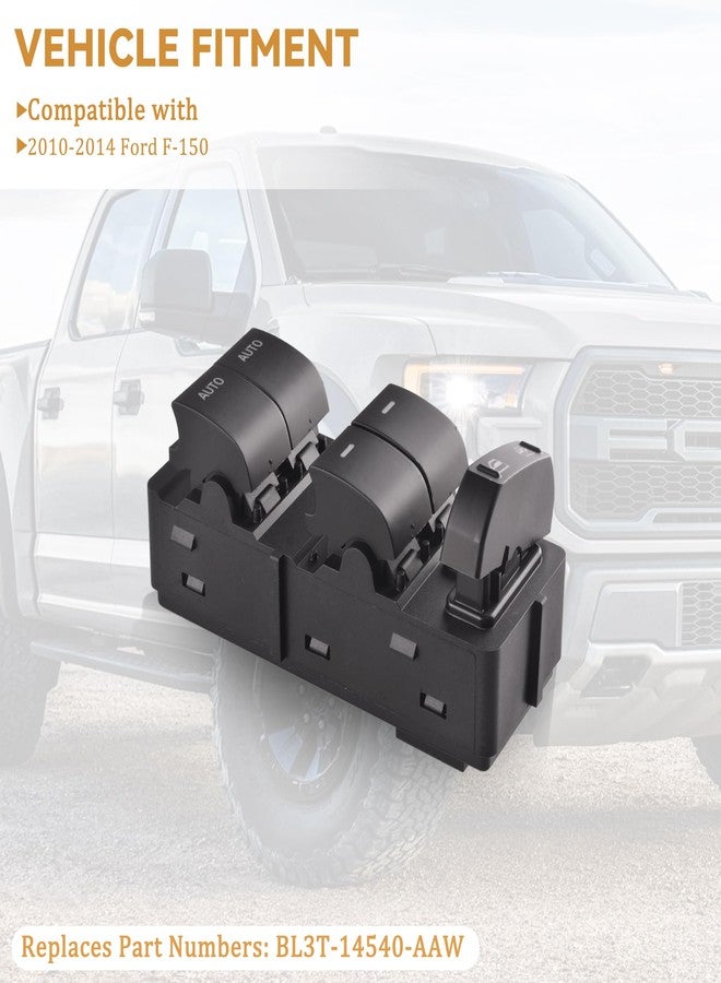 unikpas Power Window Switch Left Front Driver Side Power Window Master Control Switch Fits for Ford F-150 2011-2014 Replace BL3T-14540-AAW - Image 5