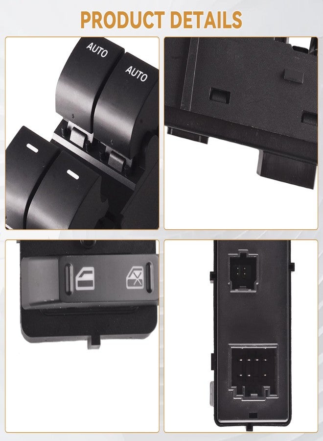 unikpas Power Window Switch Left Front Driver Side Power Window Master Control Switch Fits for Ford F-150 2011-2014 Replace BL3T-14540-AAW - Image 3
