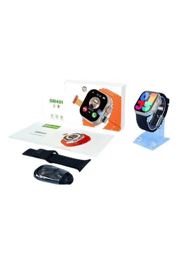 سمارت باري ساعة ذكية SM401 4G - شاشة عالية الدقة كبيرة مقاس 2.2 بوصة، وفتحة بطاقة SIM وكاميرا لجميع الجنسين - Image 5
