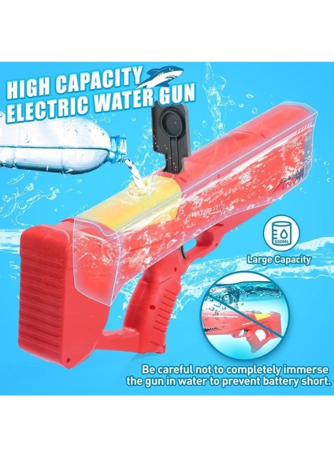 Executive LLC Electric Water Gun  Eco Friendly Non Toxic Water Gun with High Capacity  Premium Electric Squirt Gun Automatic Water Gun for Adults & Kids (Red)  - Image 2