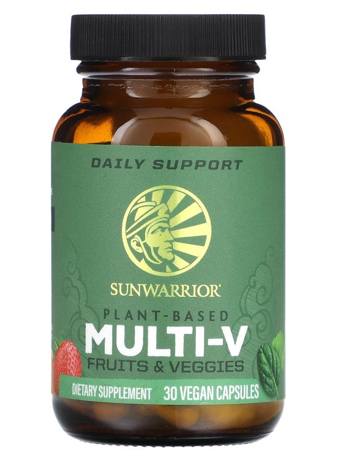 Sunwarrior Plant-Based Multi-V 30 Vegan Capsules 