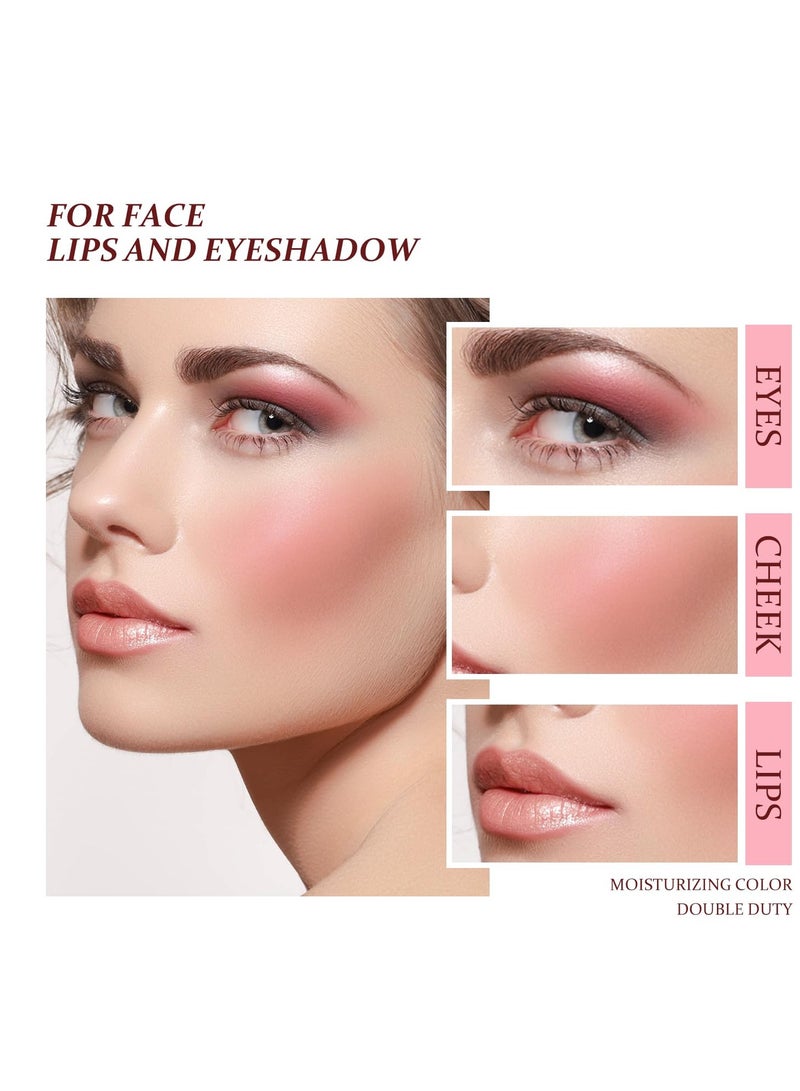 SYOSI Cream Blush, Matte Moisturizing Makeup Effect, Long Lasting, Easy to Apply, Anti smudge, Natural Makeup, Cream Blush Suitable For Women in Various Occasions 03 Candy Pink - Image 4