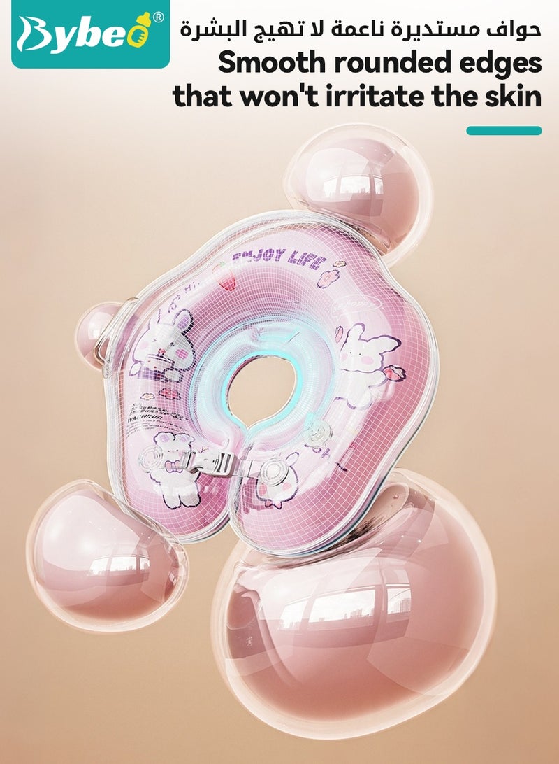 Bybeo Baby Swimming Neck Ring, Infant Float Ring, Inflatable Baby Pool Float, Float Swim Collar, Anti-Choking Safety Aid for Water Play, Specialized Bathing Neck Ring for Newborns, Extra-Thick PVC Material - Image 4