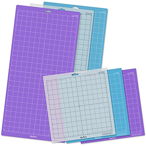 ReArt Cutting Mat Variety 6 Packs for Silhouette Cameo 4321 Strong Grip Standard Grip Light Grip 12in x 12in x 3 Packs 12in x 24in x 3 Packs - Image 1