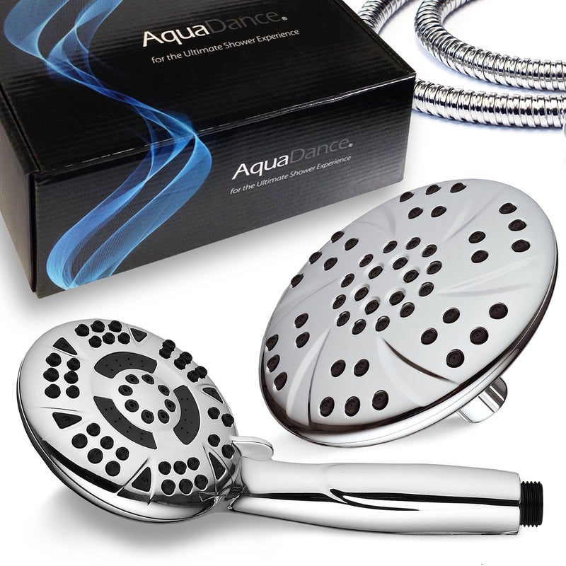 AquaDance High Pressure 6-inch / 6-Setting Premium Rain Shower Head by AquaDance for the Ultimate Shower Spa Experience! Officially Independently Tested to Meet Strict US Quality & Performance Standards! - Image 2