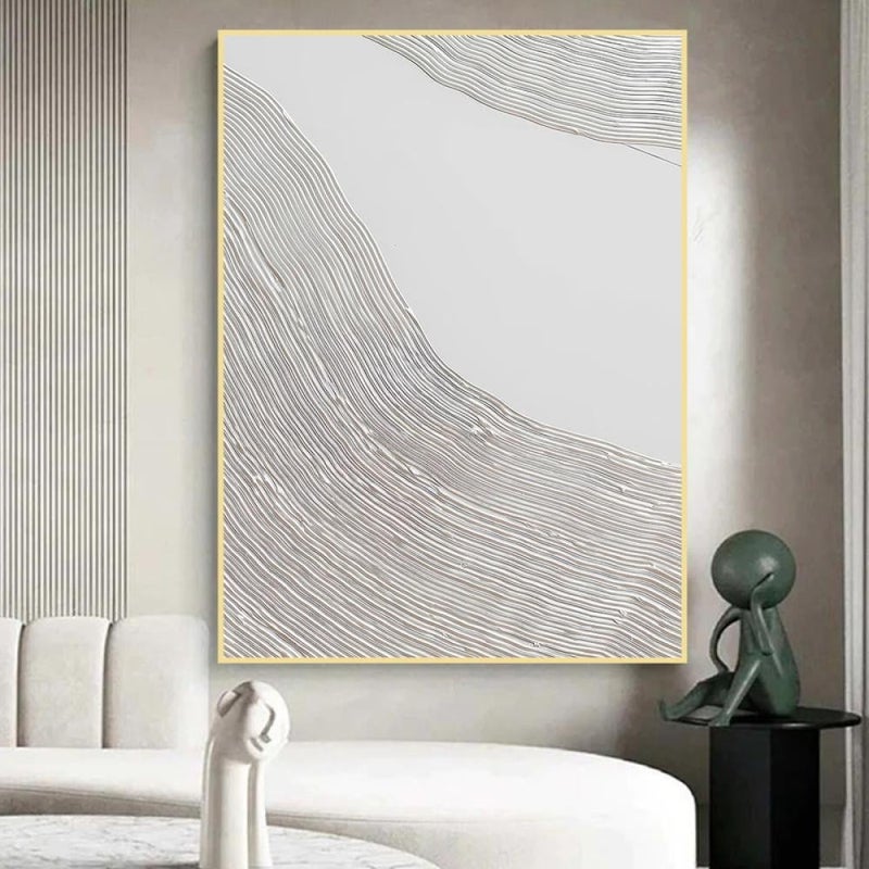 Marktna One piece of printed canvas wall art in the style of a plaster painting with a hollow frame, measuring (50×70). - Image 1