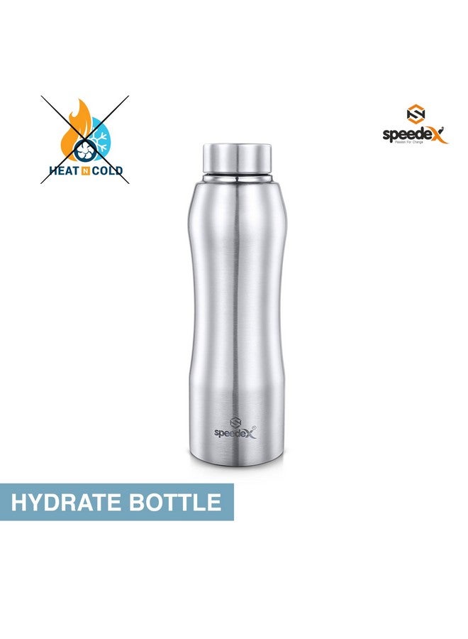 Speedex Stainless Steel Water Bottle 1 Ltr For School, Gym, Office Bottles 1 Litre for Boys, Girls, Men, Women, Kids, Fridge, Silver Colour - Image 3