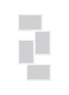 Collage frame for 4 photos, white, 21x41 cm