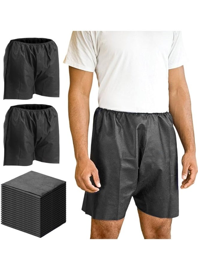 DUNISO 14 Pcs Disposable Men's Shorts,Non Woven Boxer Shorts with Elastic Waistband for Travel,Individually-Wrapped Unisex Shorts Large Underwear for Examination Massage Spray Tan Spa，Elastic Waist, Lightweight Durable Comfortable - Image 2