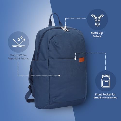 Protecta Strong Buzz 28 Liters Laptop Backpack for Laptops With Screen Size up to 15.6 Inches and 16" MacBoooks - Blue - Image 3