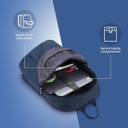 Protecta Strong Buzz 28 Liters Laptop Backpack for Laptops With Screen Size up to 15.6 Inches and 16" MacBoooks - Blue - Image 5