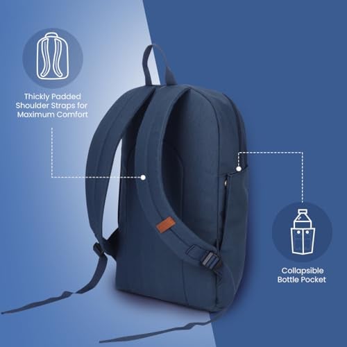 Protecta Strong Buzz 28 Liters Laptop Backpack for Laptops With Screen Size up to 15.6 Inches and 16" MacBoooks - Blue - Image 4