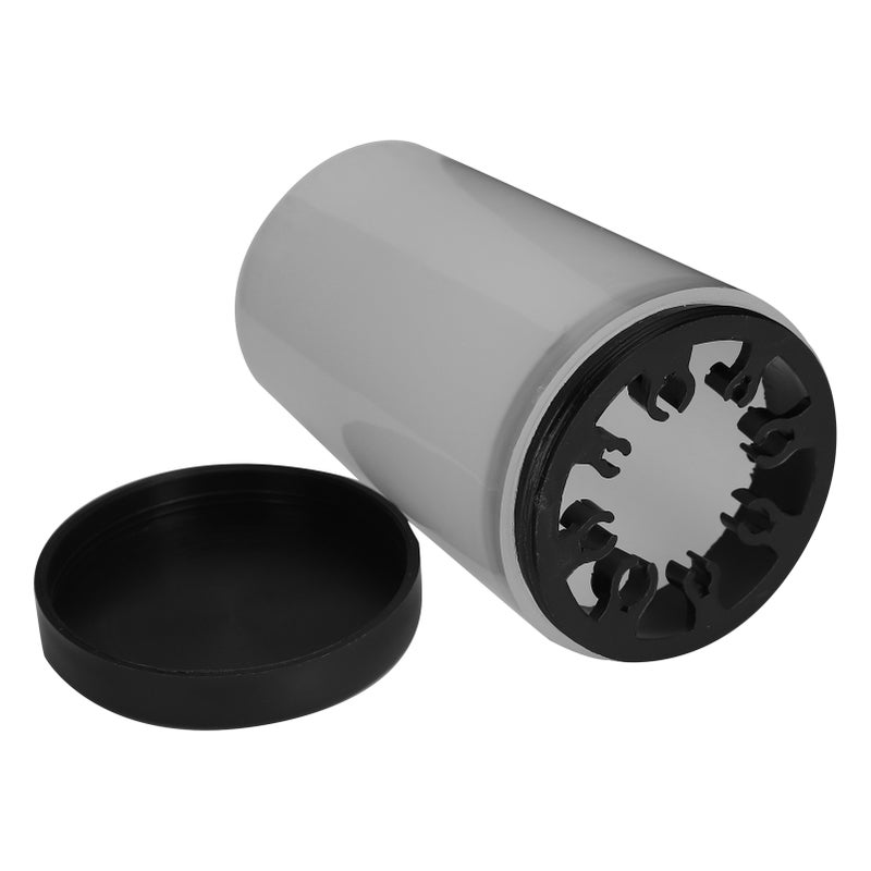 Nail Art Brush Cleaner Cup: 8-Slot High-Quality Plastic - Spiral Dust-Proof Mouth Small Trough for Nail Artists Home Salon Use - Image 5
