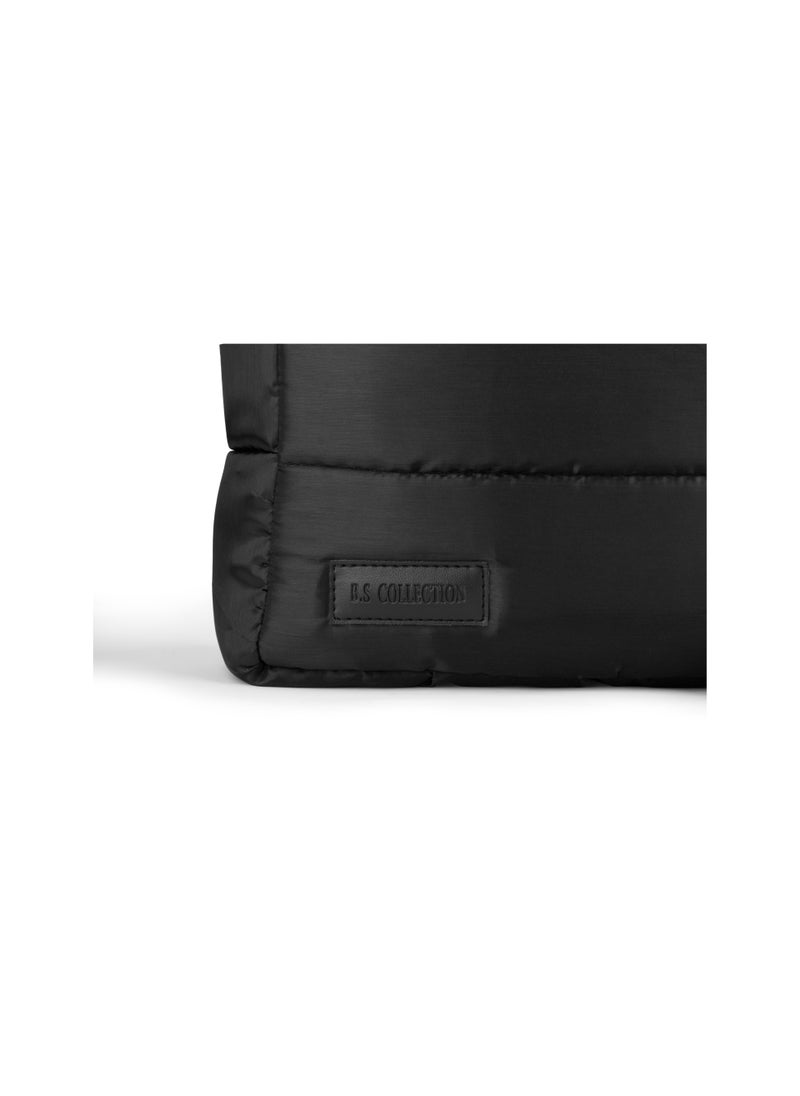 B.S COLLECTION Soft Canvas B.S bag tote bag and shoulder bag for girls - black  - Image 5