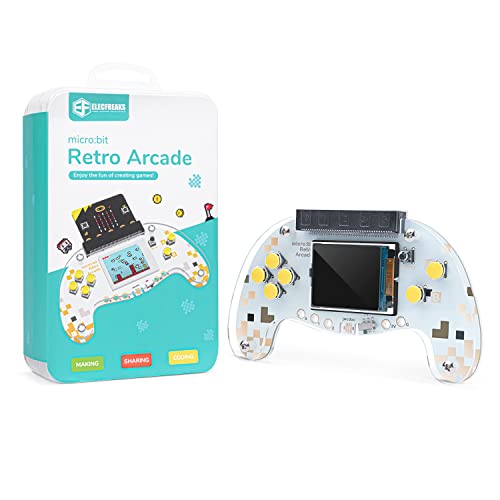EF ELECFREAKS ELECFREAKS microbit Retro Makecode Arcade for STEM Education, Micro:bit Joystick Programming Learning Machine Supports Remote Control and Creat Games(Without Micro:bit) - Image 1