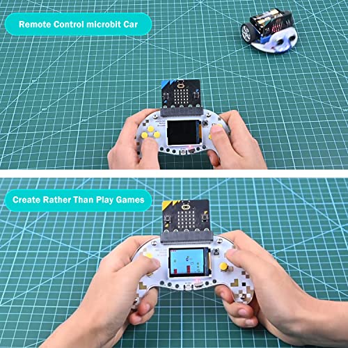 EF ELECFREAKS ELECFREAKS microbit Retro Makecode Arcade for STEM Education, Micro:bit Joystick Programming Learning Machine Supports Remote Control and Creat Games(Without Micro:bit) - Image 5