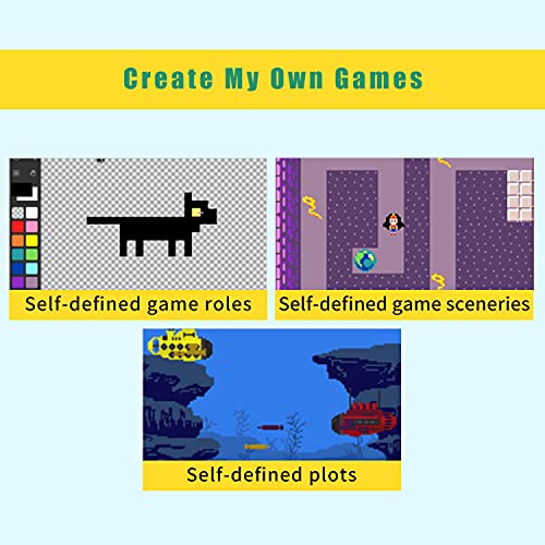 EF ELECFREAKS ELECFREAKS microbit Retro Makecode Arcade for STEM Education, Micro:bit Joystick Programming Learning Machine Supports Remote Control and Creat Games(Without Micro:bit) - Image 4