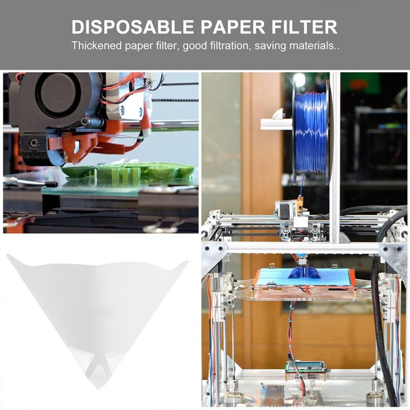 30pcs Disposable Paper Resin Strainers for 3D Printer SLA Resin Filtering Funnel Photocuring Consumables - Image 5