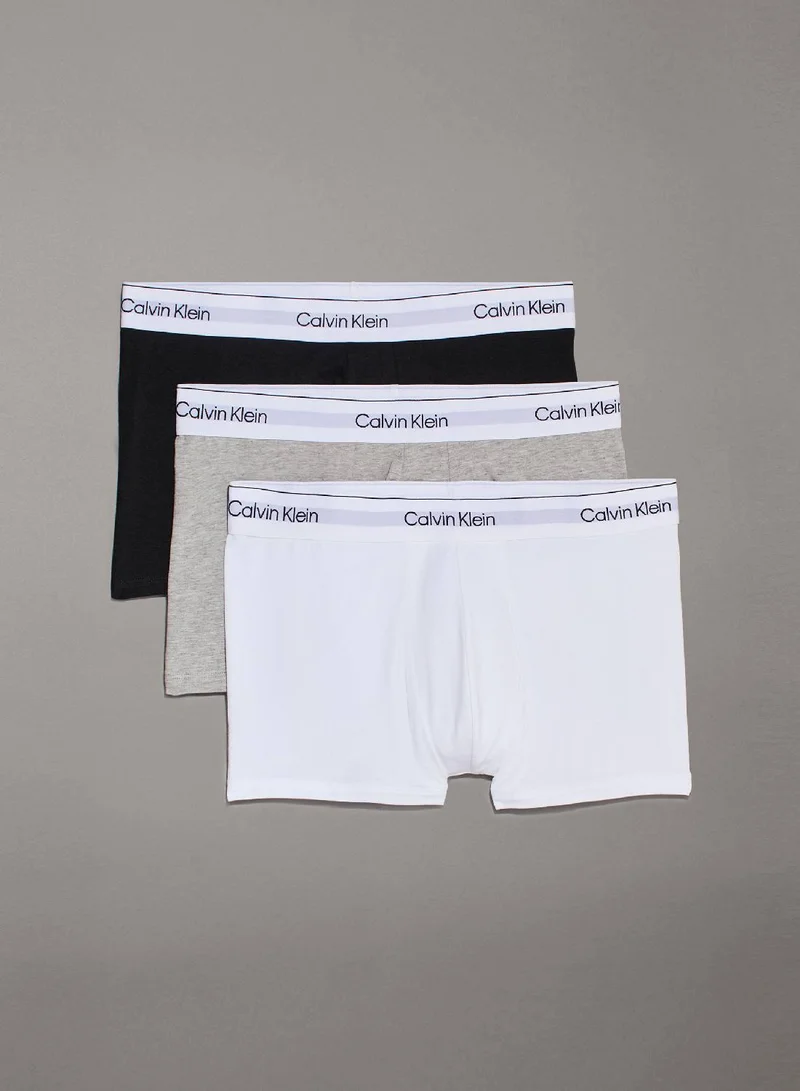 CALVIN KLEIN 3 Pack Trunks - Icon Cotton Stretch