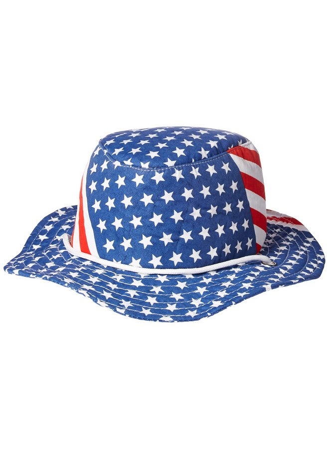 Beistle قبعة علم وطنية (تصميم النجوم والخطوط) إكسسوار حفلة (1 قطعة) - Image 1