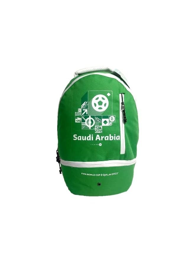 FIFA 2022 Country Sports Backpack with Shoe Compartment - Saudi Arabia - Image 3