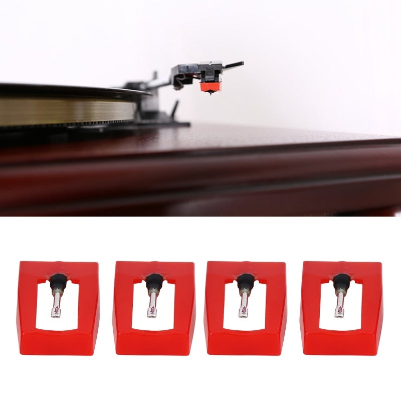 Turntable Needle: Conical Diamond Ceramic Design, High-Grade ABS & Aluminum Arms, Easy Tool-Free Installation - Long-Lasting Durable Replacement Stylus for Most Phonographs Including Crosley, ION, Vic - Image 5