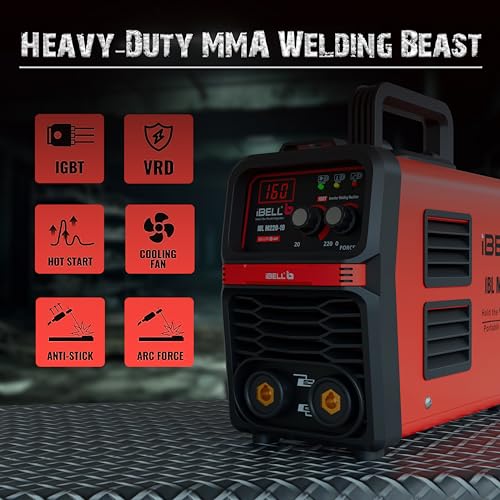 IBELL TOOLS iBELL IBL M220-19 Inverter ARC Welding Machine | 220A, VRD, Anti-Stick, Adjustable Arc Force, IGBT Technology | 220V ±15% | Portable MMA Welder for Home & Industrial Use- 1 year warranty - Image 3