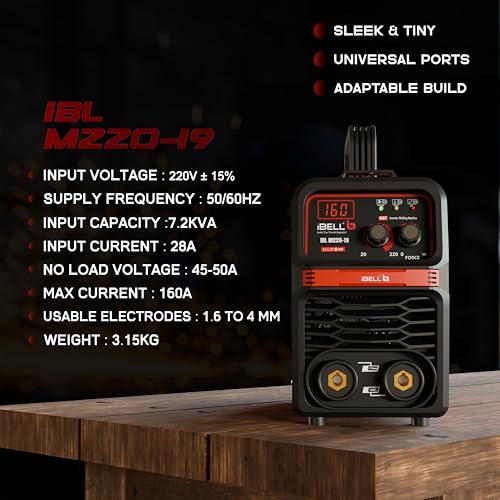 IBELL TOOLS iBELL IBL M220-19 Inverter ARC Welding Machine | 220A, VRD, Anti-Stick, Adjustable Arc Force, IGBT Technology | 220V ±15% | Portable MMA Welder for Home & Industrial Use- 1 year warranty - Image 2