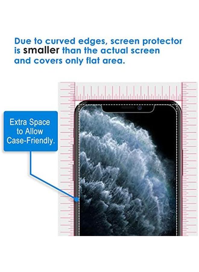 جي تيك واقي شاشة لهاتف آيفون 11 برو ماكس وآيفون Xs ماكس مقاس 6.5 بوصة من الزجاج المقوى، عبوتان - Image 4