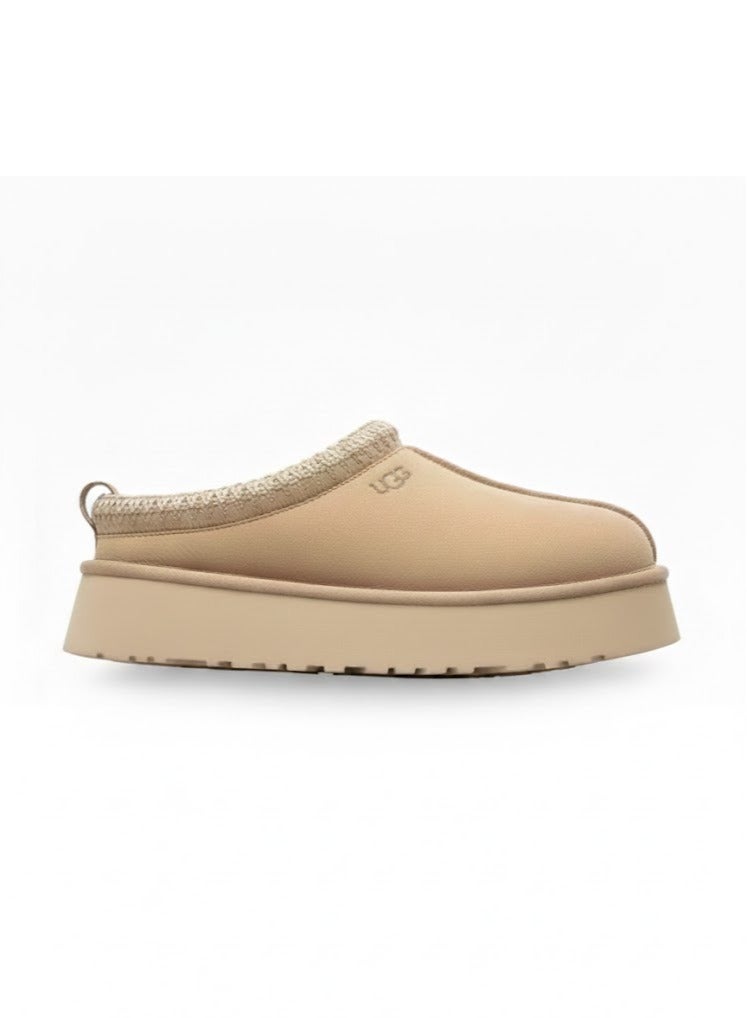 UGG Women’s Tasman Platform Clog – Sand Beige | Cozy Slip-On Platform Slippers - Image 1