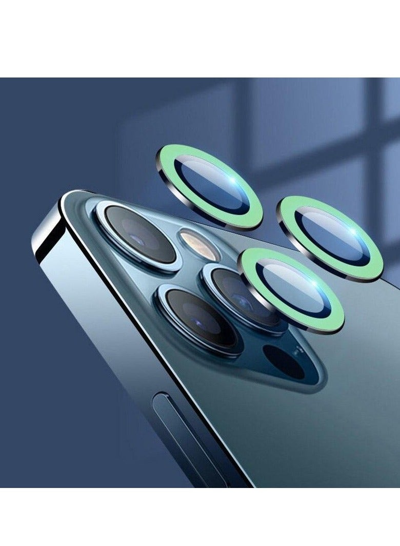 Night Glow Luminous fluorescent Camera Lens Ring Protector Compatible for iPhone 14 Pro Max Green - Image 4