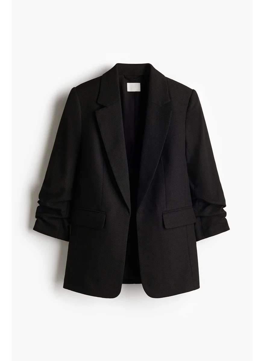 اتش اند ام Gathered-Sleeve Blazer