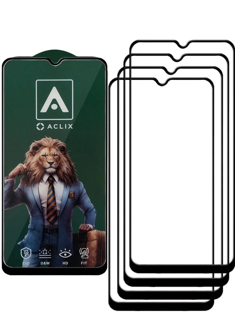 ACLIX 4 Pieces Antistatic ESD Dustproof Premium Quality High Definition Tempered Glass Screen Protector Designed For Oppo A16 - Image 1
