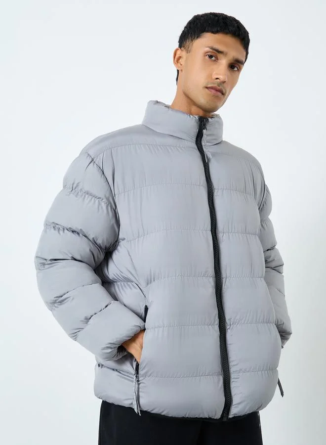 Styli  Styli Men Oversized Puffer Jackets for Men | Best Price UAE