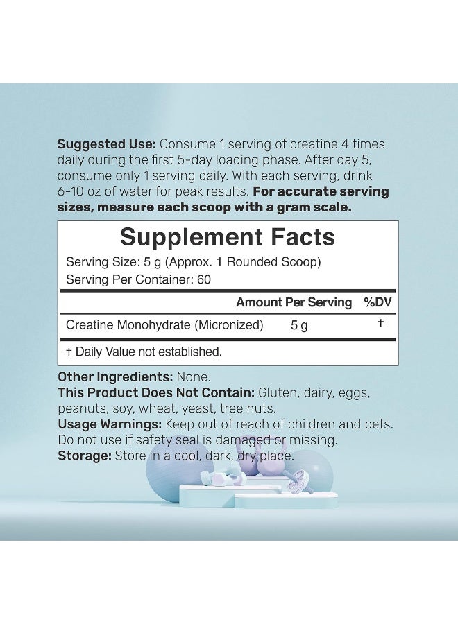DEAL SUPPLEMENT Creatine Monohydrate Powder 300 Grams (60 Servings), Unflavored | Pure | Micronized Creatine Powder, 5000Mg(5G) Per Serving, 2 Month Supply, Vegan | Keto, Non-Gmo, No Filler, No Additives - Image 2