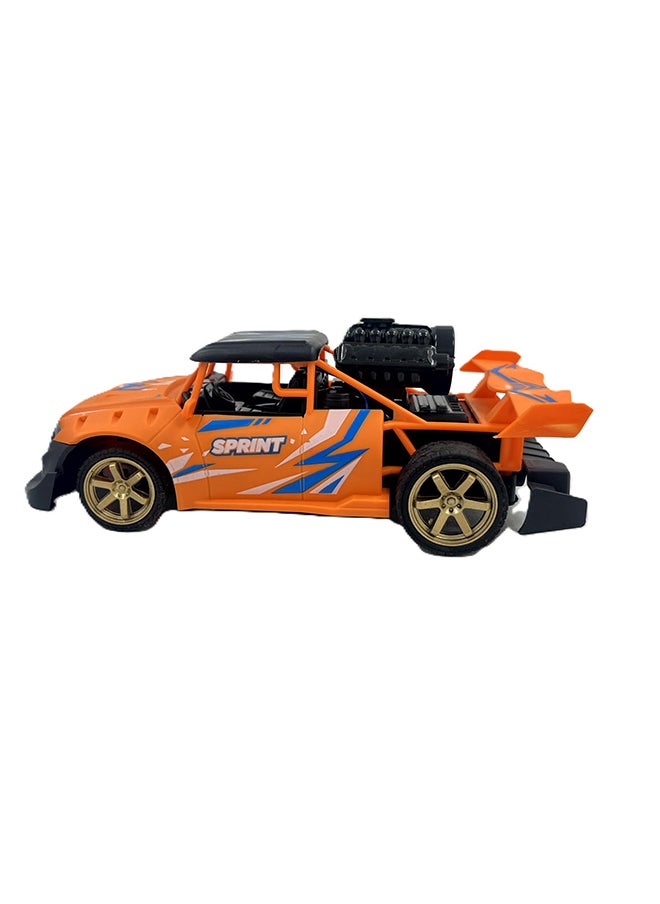 D-Power - 1:18 R/C 4WD 27Mhz Spray Runner Car Remote Control Sand Monster Four Wheel Drive Rock Climber High-Speed – Orange | Ages 6+ up - Image 1