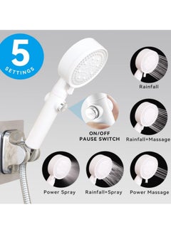 Super ZYouth Shower Head with Handheld, Shower Heads High Pressure, Filtered Showerhead with hose, Bracket, and with three Filters, Easy Install  - Image 2