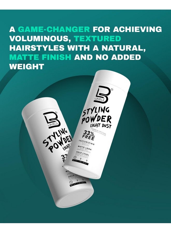 لمستوى 3 بودرة تصفيف الشعر L3 المستوى 3 لتثبيت خفيف - تصفيفة شعر طبيعية غير لامعة - تمنح الشعر ملمسًا وكثافة (30 جرامًا) - Image 4