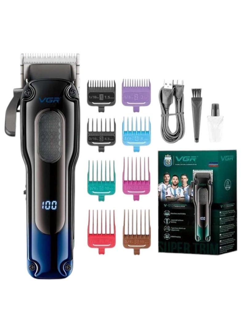 ماكينة الحلاقة الإحترافيه V-013 بثمانية أمشاط تدريج و ذراع تحكم فى الشفرات تعمل حتى 200 دقيقه متواصلين - Image 1