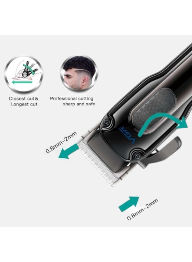 ماكينة الحلاقة الإحترافيه V-013 بثمانية أمشاط تدريج و ذراع تحكم فى الشفرات تعمل حتى 200 دقيقه متواصلين - Image 2