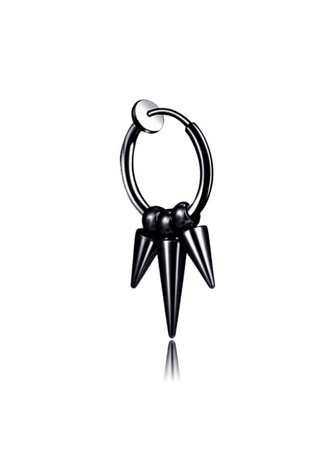 Pearled Earrings Stainless Steel Tassel Earrings Titanium Steel Single Pointed Earrings Men's Piercing Earrings 