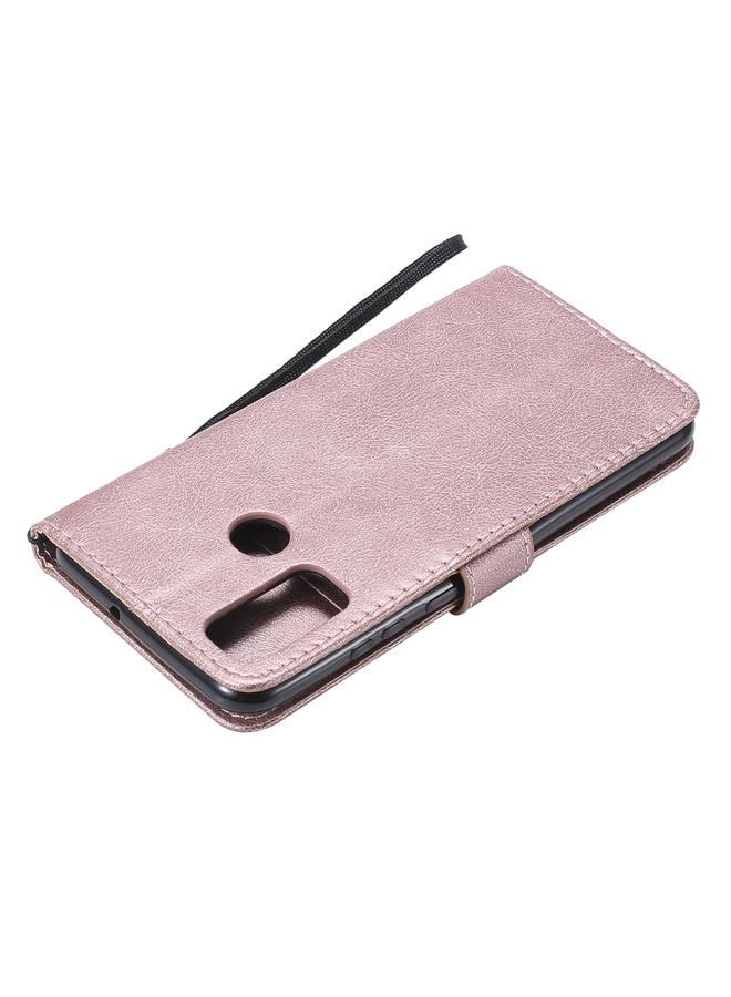 S-TOP Case For Huawei P smart 2020 Solid Color Horizontal Flip Protective Leather Case with Holder & Card Slots & Wallet & Lanyard - Image 4