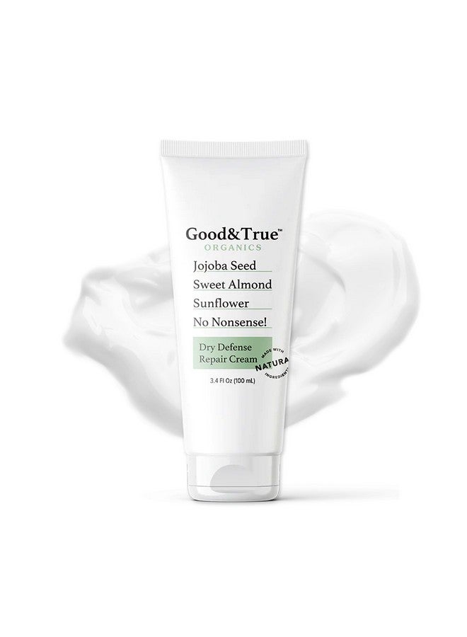 Measurable Difference Good & True Organics - Dry Skin Repair Cream With Jojoba, Sweet Almond & Sunflower - Restores Moisture, Smooths & Defends Against Dryness - Quick Absorption, Non-Greasy, All Skin Types - Image 1