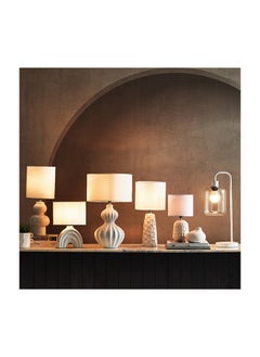 هوم بوكس مصباح طاولة معدن وزجاج من كاسبيان - 22x15x50 سم  - Image 5