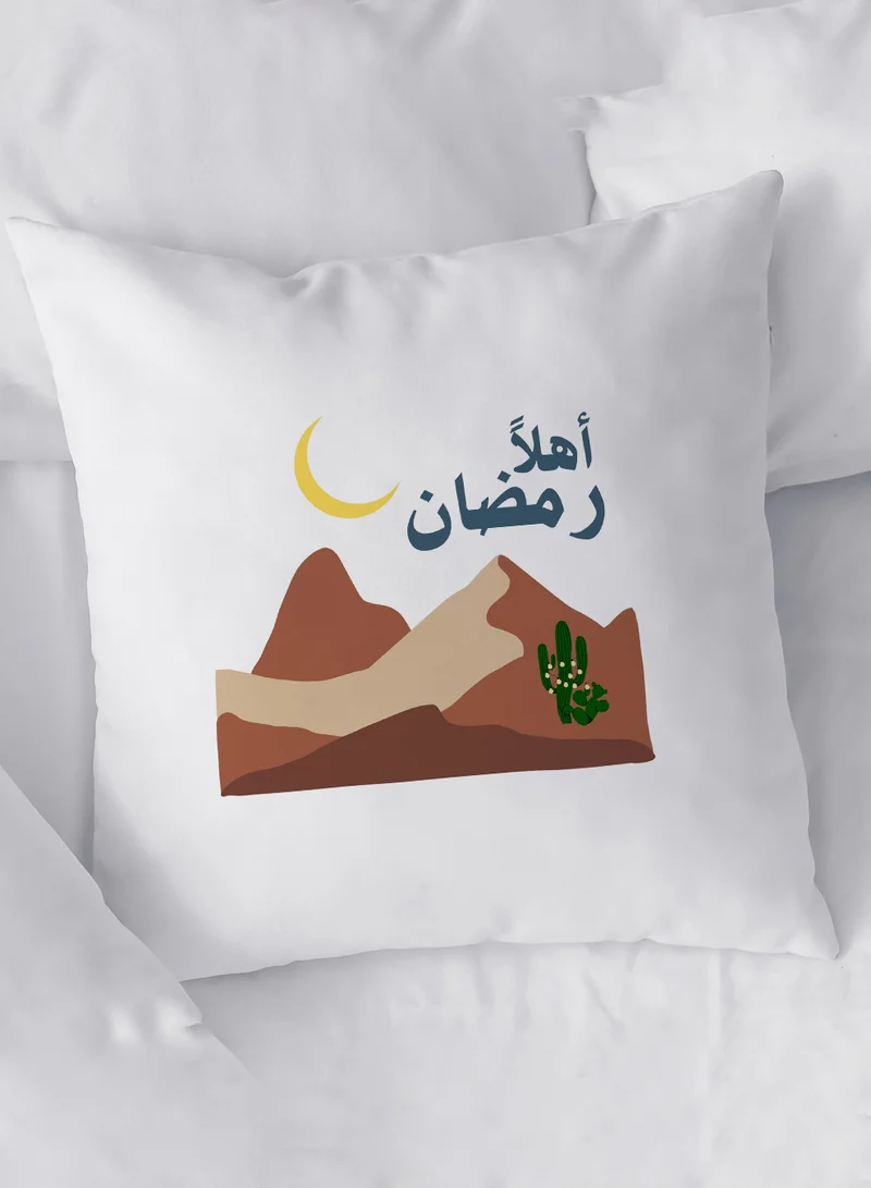 لوحة غطاء وسادة من البوليستر بتصميم أهلا رمضان