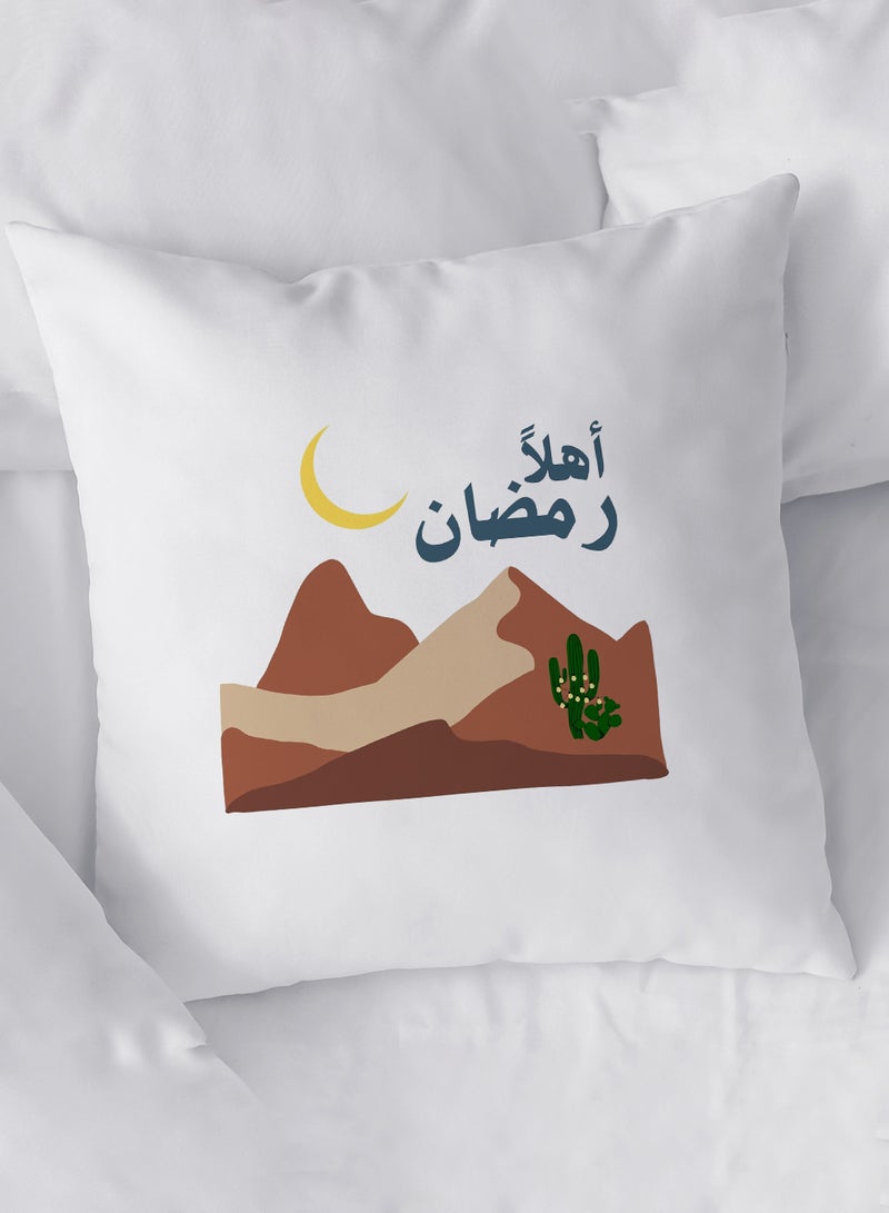 لوحة غطاء وسادة من البوليستر بتصميم أهلا رمضان - Image 2