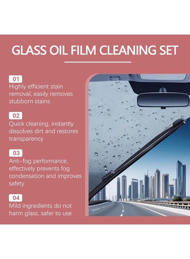 Homonth Windshield Film Cleaner Set Decontamination Cleaning Car Window Rainproof Car Glass Cleaning Brush - Image 4